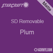 12" x 24" Sheet -StarCraft SD Removable Matte Adhesive - Plum