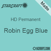 12" x 24" Sheet - StarCraft HD Matte Permanent Vinyl - Robin Egg Blue