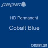 12" x 5' Roll - StarCraft HD Glossy Permanent Vinyl - Cobalt Blue