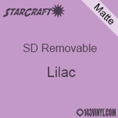 12" x 10 Yard Roll  -StarCraft SD Removable Matte Adhesive - Lilac