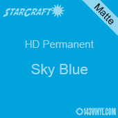 12" x 24" Sheet - StarCraft HD Matte Permanent Vinyl - Sky Blue