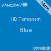 12" x 24" Sheet - StarCraft HD Matte Permanent Vinyl - Blue