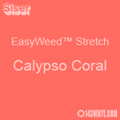 12" x 24" Sheet Siser EasyWeed Stretch HTV - Calypso Coral