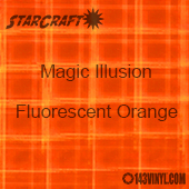 12" x 24" Sheet - StarCraft Magic - Illusion Fluorescent Orange