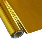 25 Foot Roll of 12" StarCraft Electra Foil - Yellow Gold