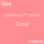 12" x 24" Sheet Siser EasyWeed Stretch HTV - Coral