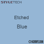 Etched Blue Vinyl - 12" x 24" Sheet