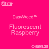 12" x 15" Sheet Siser EasyWeed HTV - Fluorescent Raspberry