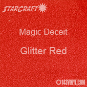 12" x 24" Sheet - StarCraft Magic - Deceit Glitter Red