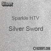 Siser Sparkle HTV: 12" x 24" sheet  - Silver Sword