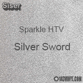 Siser Sparkle HTV: 12" x 5 Yard Roll - Silver Sword 