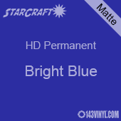 12" x 24" Sheet - StarCraft HD Matte Permanent Vinyl - Bright Blue