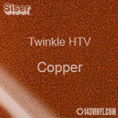 12" x 20" Sheet Siser Twinkle HTV - Copper