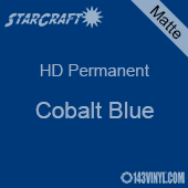 24" x 10 Yard Roll - StarCraft HD Matte Permanent Vinyl - Cobalt Blue