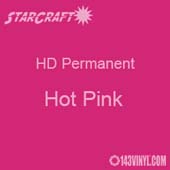 12" x 12" Sheet - StarCraft HD Glossy Permanent Vinyl - Hot Pink
