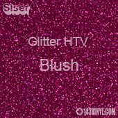 Glitter HTV: 12" x 5 Yard Roll - Blush