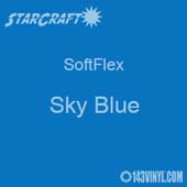 12" x 24" Sheet StarCraft SoftFlex HTV - Sky Blue 