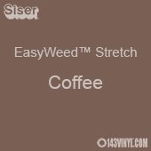 12" x 24" Sheet Siser EasyWeed Stretch HTV - Coffee