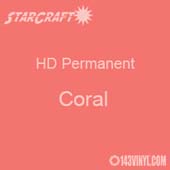 12" x 24" Sheet - StarCraft HD Glossy Permanent Vinyl - Coral