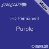 12" x 5' Roll - StarCraft HD Matte Permanent Vinyl - Purple