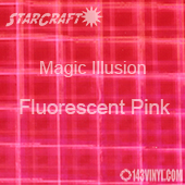 12" x 24" Sheet - StarCraft Magic - Illusion Fluorescent Pink