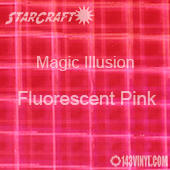 12" x 12" Sheet - StarCraft Magic - Illusion Fluorescent Pink