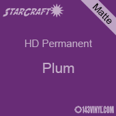 12" x 24" Sheet - StarCraft HD Matte Permanent Vinyl - Plum