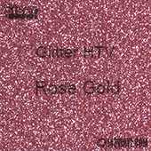 Glitter HTV: 12" x 20" - Rose Gold