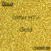 Glitter HTV: 12" x 5 Yard Roll - Gold