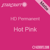 12" x 24" Sheet - StarCraft HD Matte Permanent Vinyl - Hot Pink