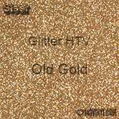 Glitter HTV: 12" x 20" - Old Gold