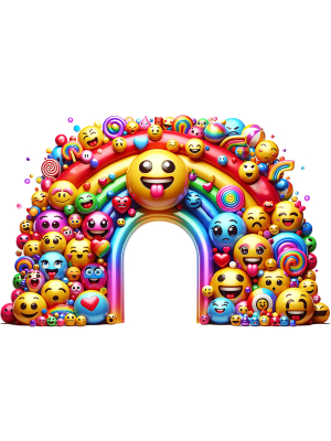 3D Emoji Rainbow - 143