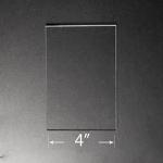 Acrylic Blank - Rectangle 4" x 6"