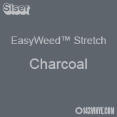 12" x 24" Sheet Siser EasyWeed Stretch HTV - Charcoal