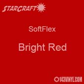 OUTLET - 12" x 11.5" Sheet StarCraft SoftFlex HTV - Bright Red