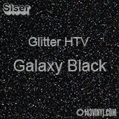 Glitter HTV: 12" x 5 Yard Roll - Galaxy Black