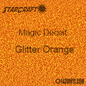 12" x 24" Sheet - StarCraft Magic - Deceit Glitter Orange