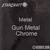 12" x  24" Sheet - StarCraft Metal - Gun Metal Chrome