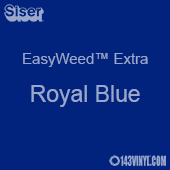12" x 15" Sheet Siser EasyWeed Extra HTV - Royal Blue