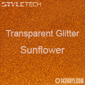 StyleTech Transparent Glitter - Sunflower - 12" x 24" Sheet