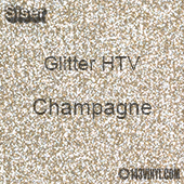 Glitter HTV: 12" x 5 Yard Roll - Champagne