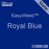 EasyWeed HTV: 12" x 15" - Matte Royal Blue