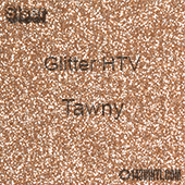 Glitter HTV: 12" x 12" - Tawny