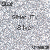 Siser Glitter HTV 12 x 20 Sheet - Silver