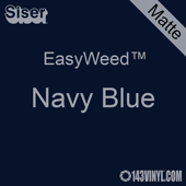 EasyWeed HTV: 12" x 15" - Matte Navy Blue