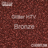 Glitter HTV: 12" x 5 Yard Roll - Bronze