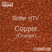 Siser Glitter 12x20 Sheet - Neon Orange