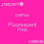 12" x 12" Sheet StarCraft SoftFlex HTV - Fluorescent Pink
