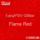 Siser EasyPSV Glitter - Flame Red (55) - 12" x 12" Sheet