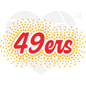 Faux Rhinestone - 49ers